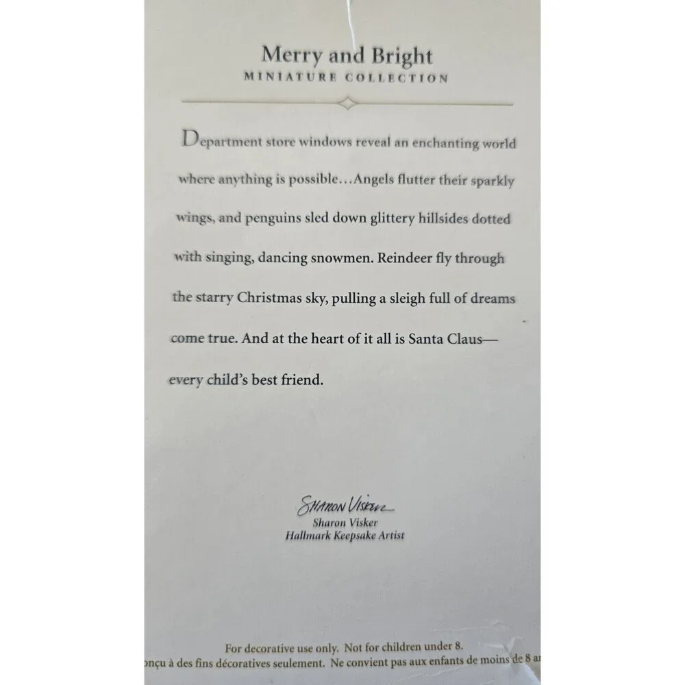 Hallmark Keepsake Ornament Merry and Bright Miniature Collection 6 Piece Set